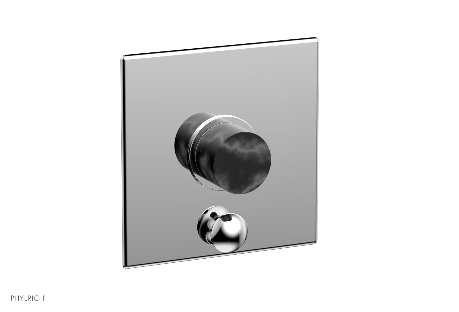 polished chrome shower plate