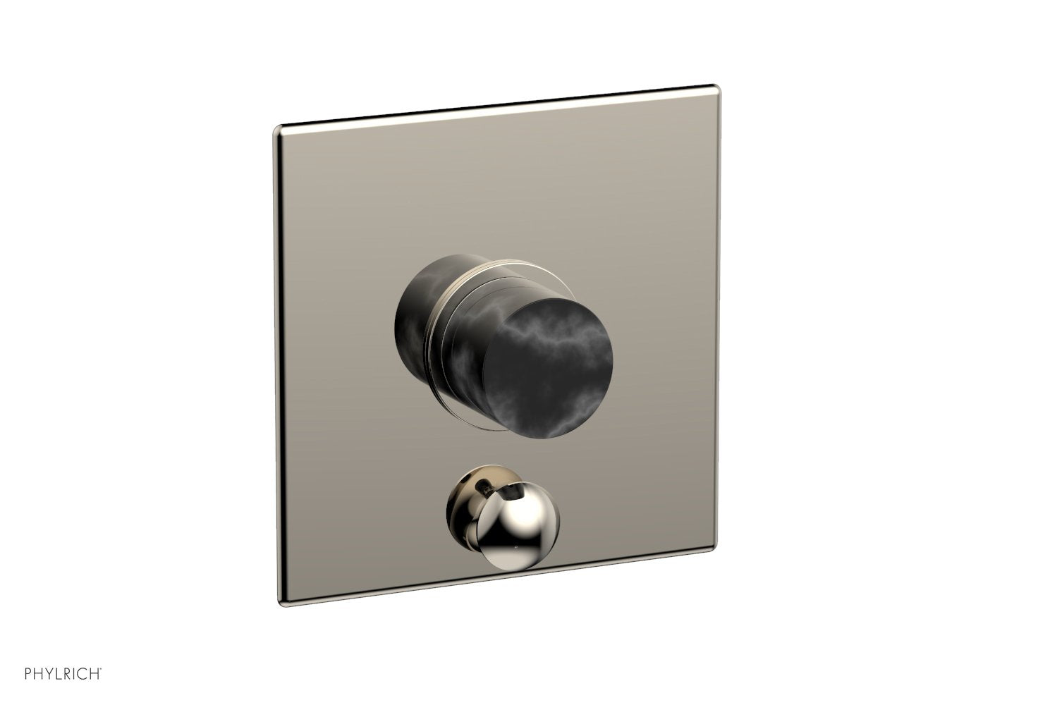 Phylrich BASIC II Pressure Balance Shower Plate with Diverter and Handle Trim Set