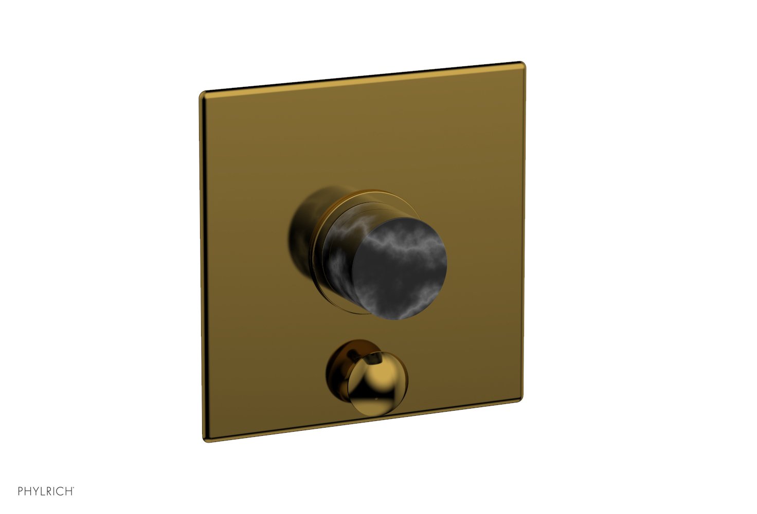 Phylrich BASIC II Pressure Balance Shower Plate with Diverter and Handle Trim Set