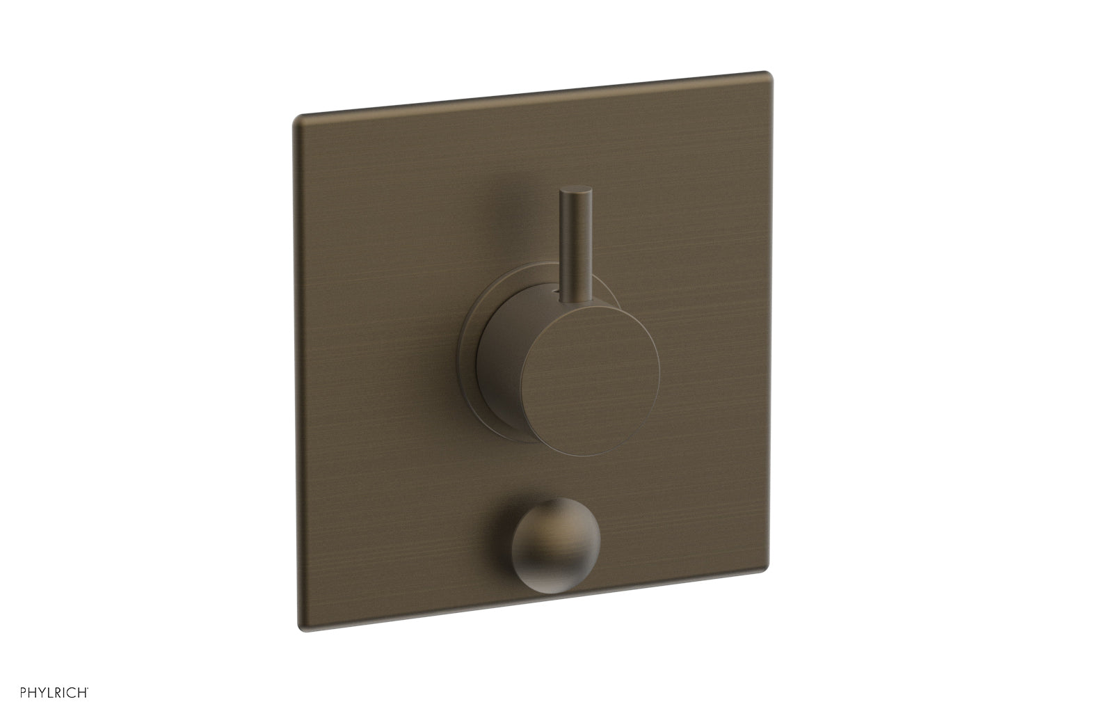 Phylrich BASIC II Pressure Balance Shower Plate with Diverter and Handle Trim Set