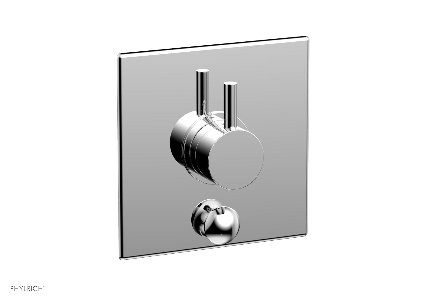 polished chrome shower plate