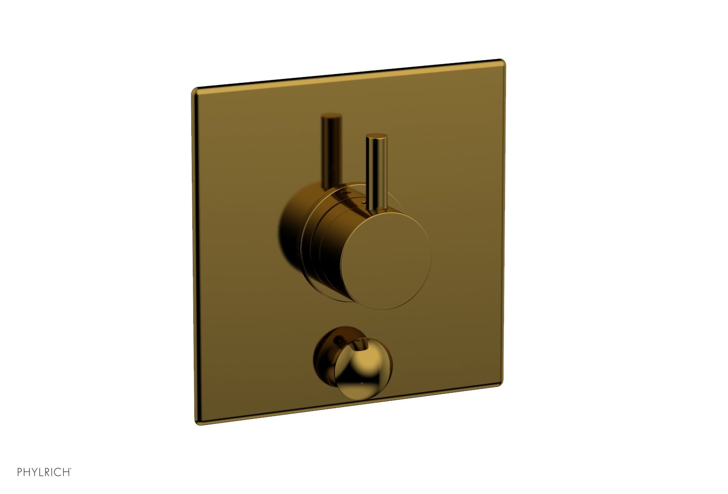 Phylrich BASIC II Pressure Balance Shower Plate with Diverter and Handle Trim Set