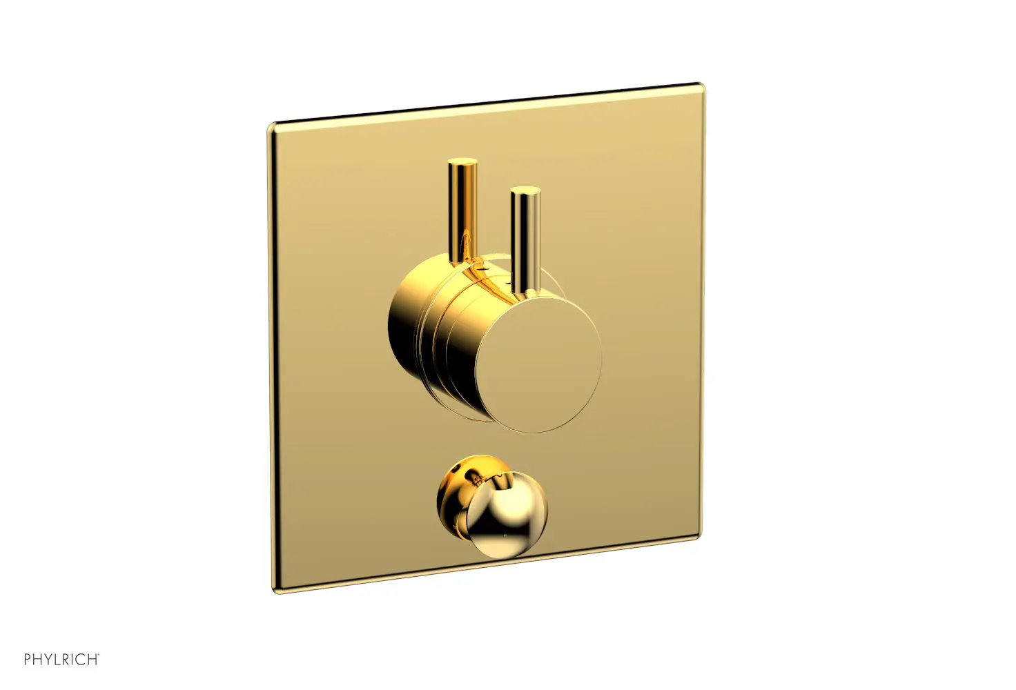 Phylrich BASIC II Pressure Balance Shower Plate with Diverter and Handle Trim Set by Phylrich