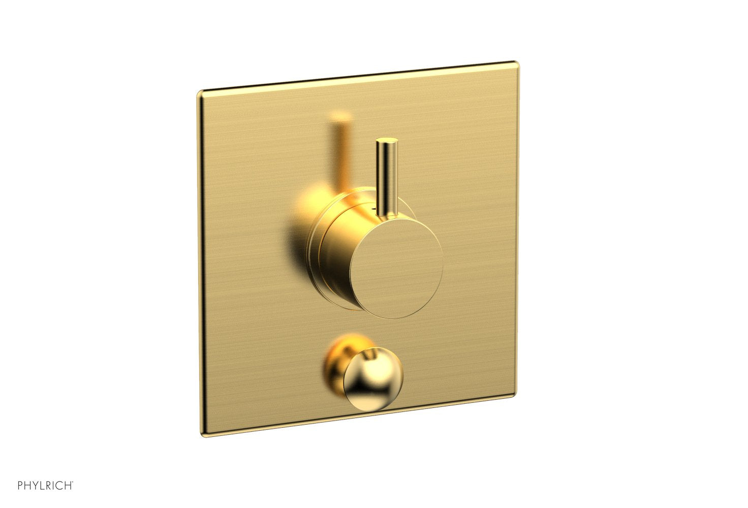 Phylrich BASIC II Pressure Balance Shower Plate with Diverter and Handle Trim Set