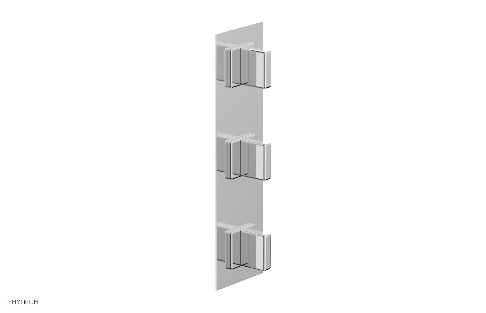 polished chrome thermostatic valve