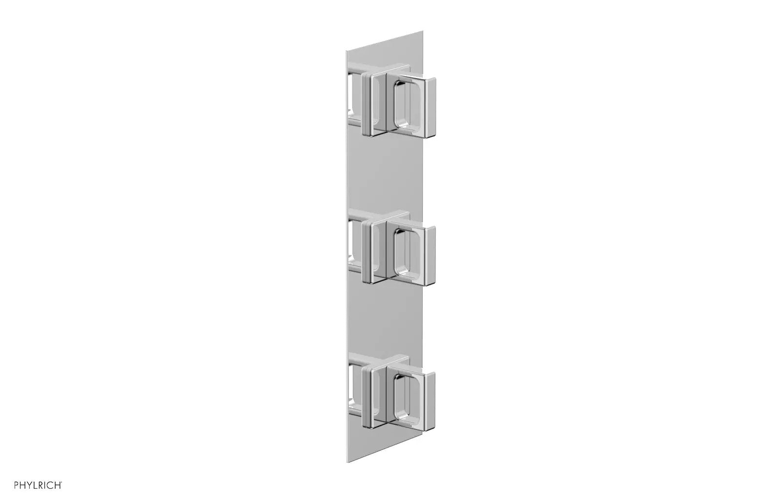 polished chrome thermostatic valve