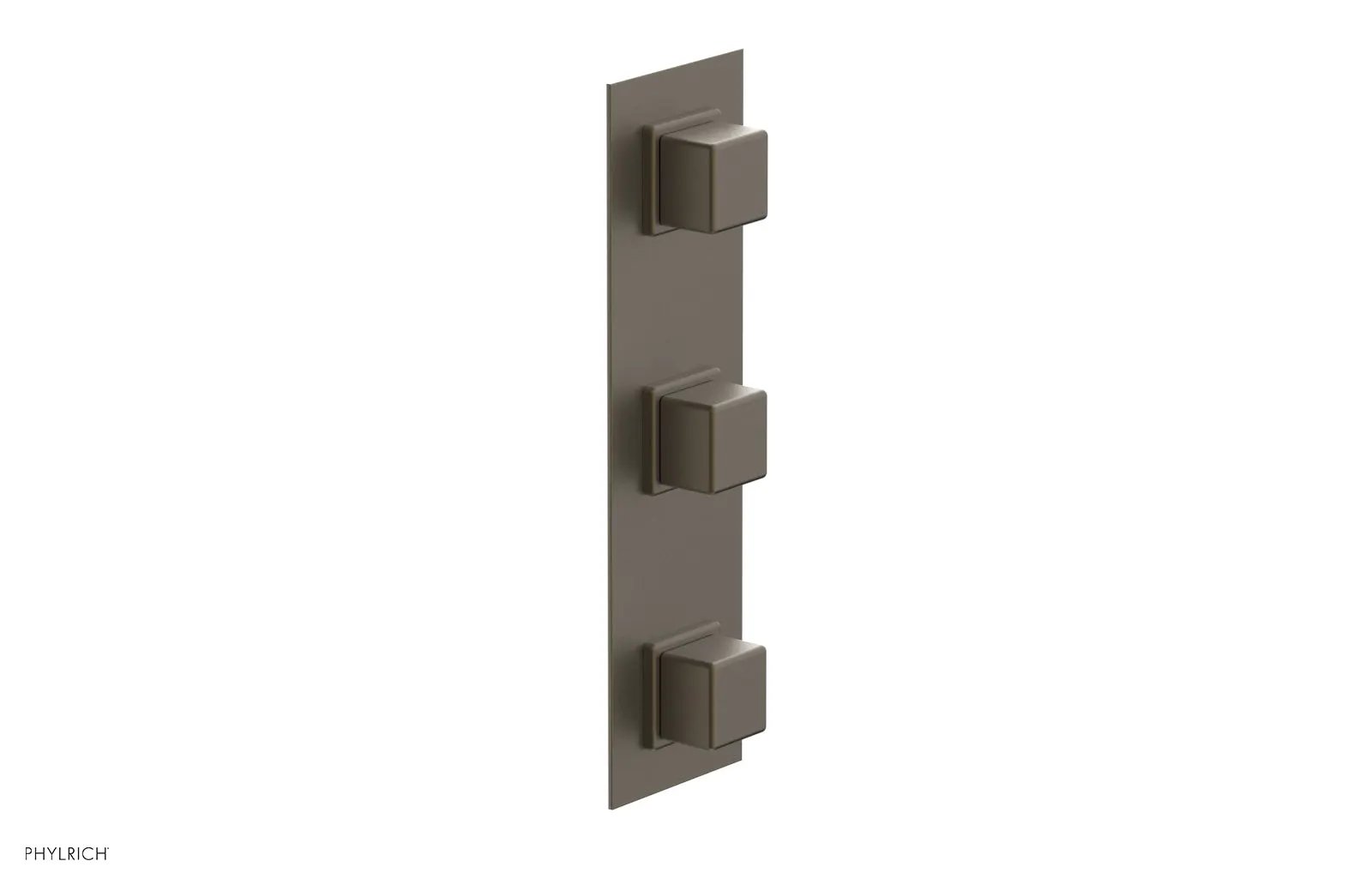 Phylrich MIX Thermostatic Valve with Two Volume Control - Cube Handles by Phylrich