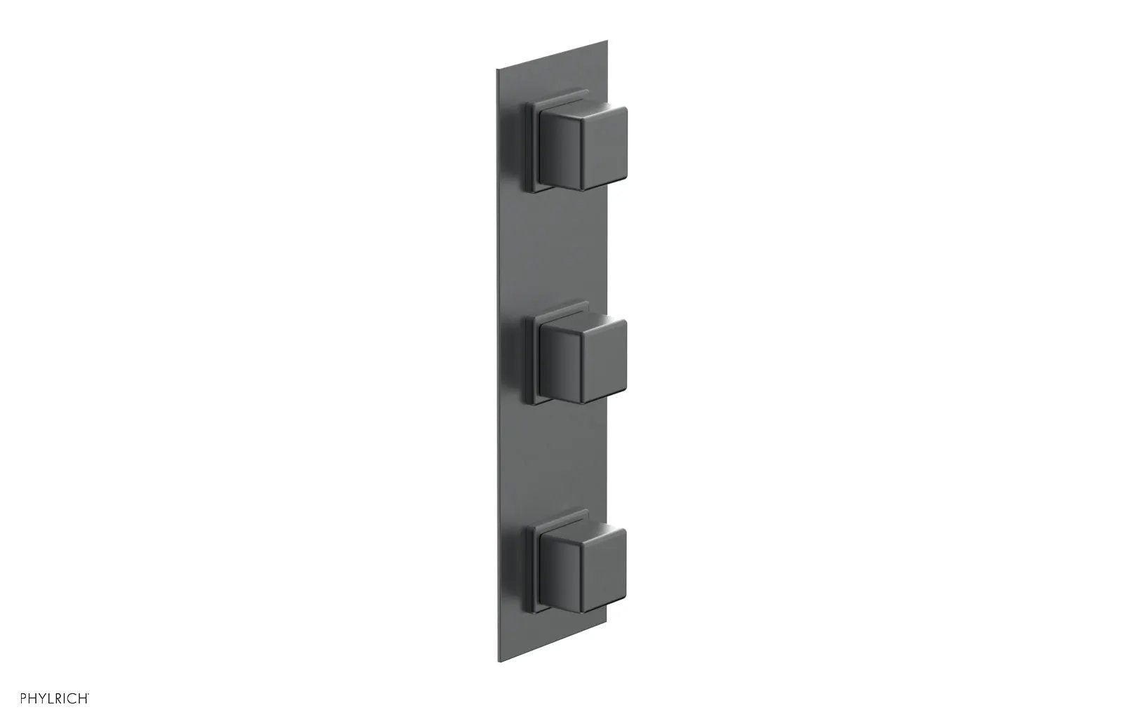 Phylrich MIX Thermostatic Valve with Two Volume Control - Cube Handles by Phylrich