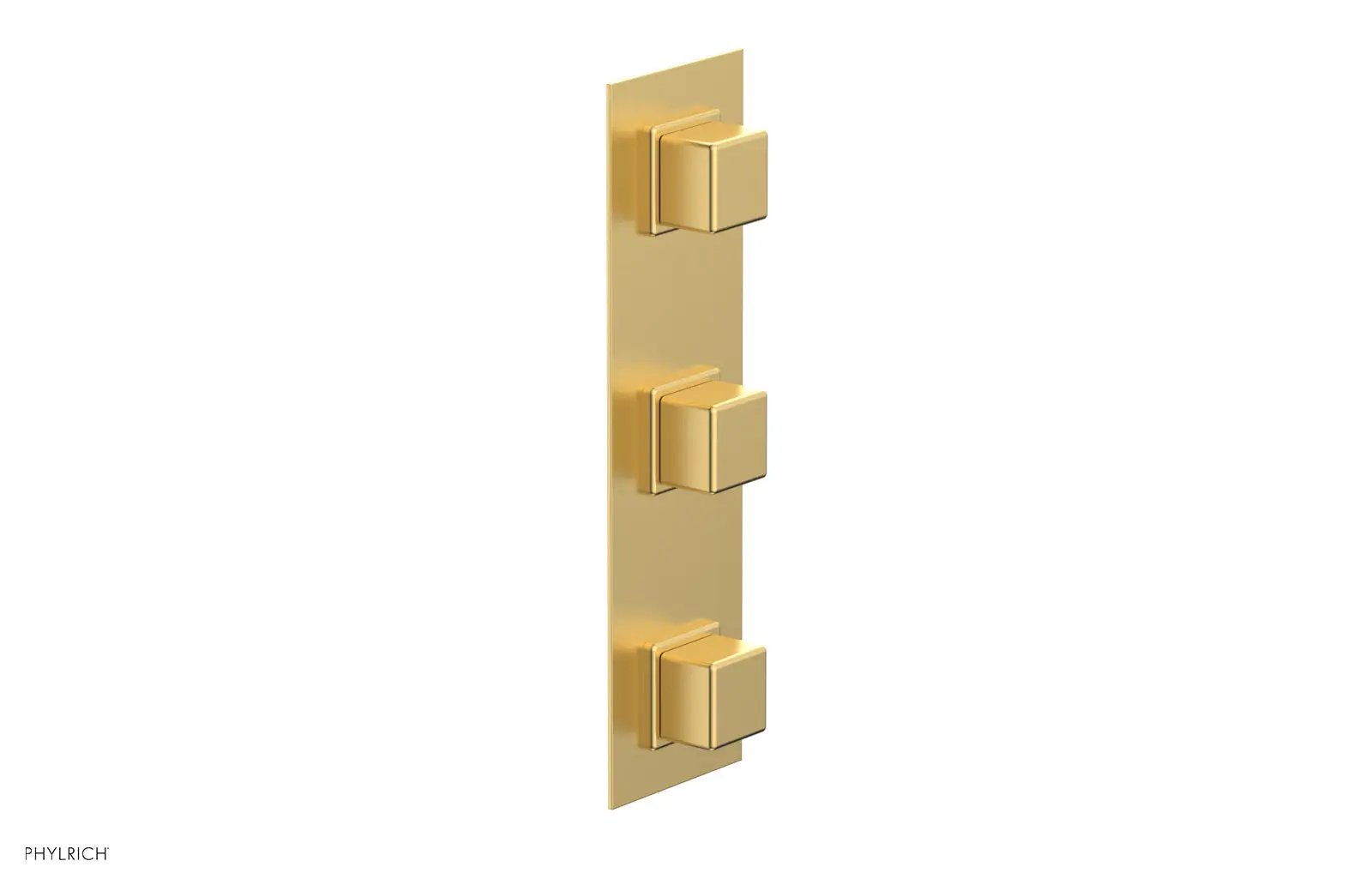 Phylrich MIX Thermostatic Valve with Two Volume Control - Cube Handles by Phylrich