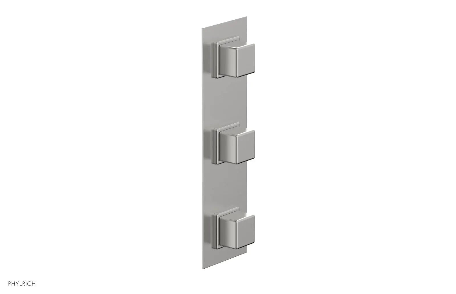 Phylrich MIX Thermostatic Valve with Two Volume Control - Cube Handles by Phylrich