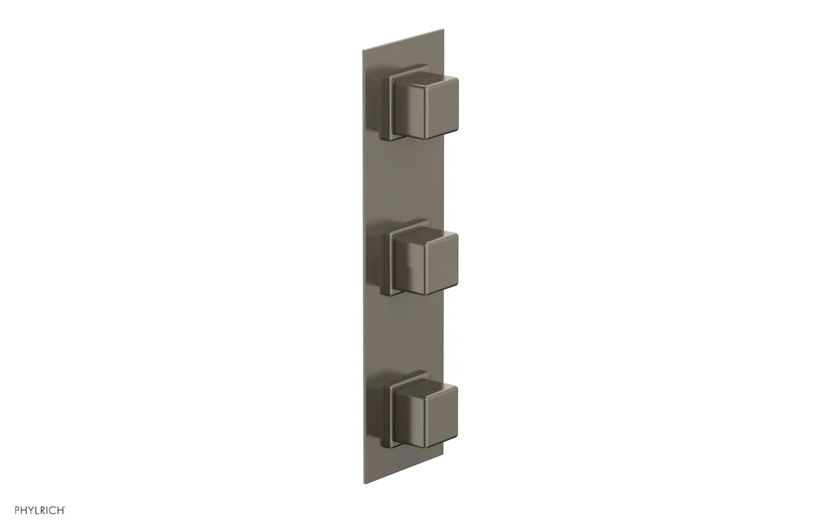 Phylrich MIX Thermostatic Valve with Two Volume Control - Cube Handles by Phylrich