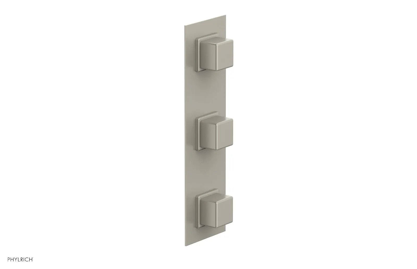 Phylrich MIX Thermostatic Valve with Two Volume Control - Cube Handles by Phylrich