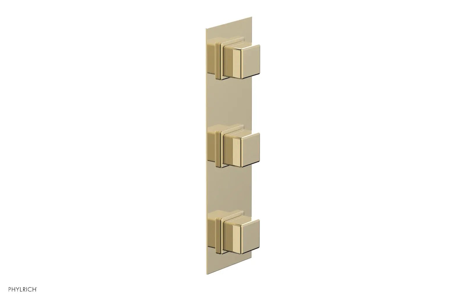 Phylrich MIX Thermostatic Valve with Two Volume Control - Cube Handles by Phylrich