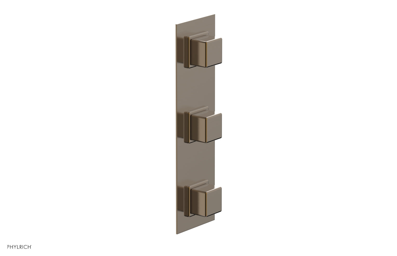 Phylrich MIX Thermostatic Valve with Two Volume Control - Cube Handles