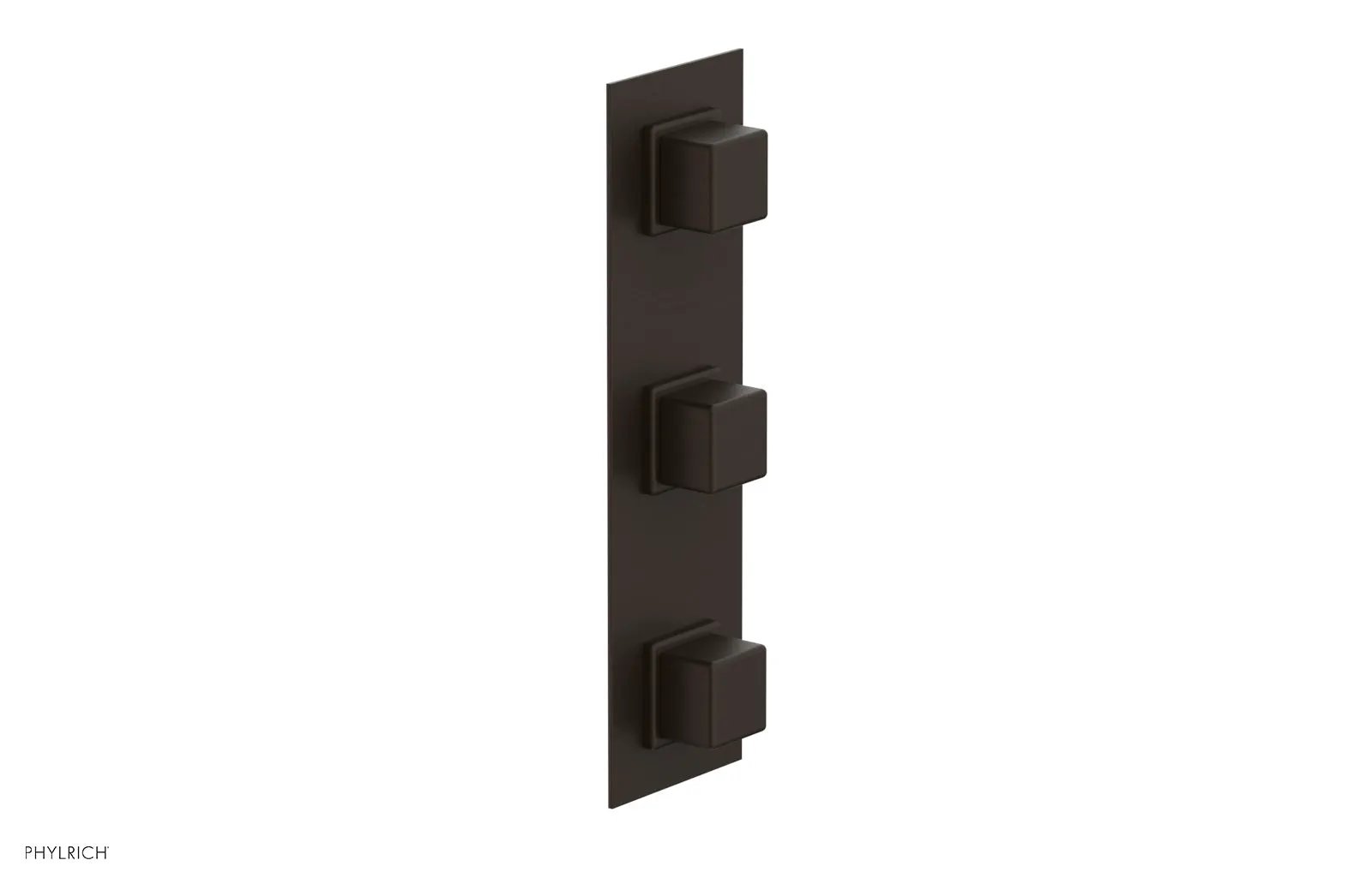 Phylrich MIX Thermostatic Valve with Two Volume Control - Cube Handles by Phylrich