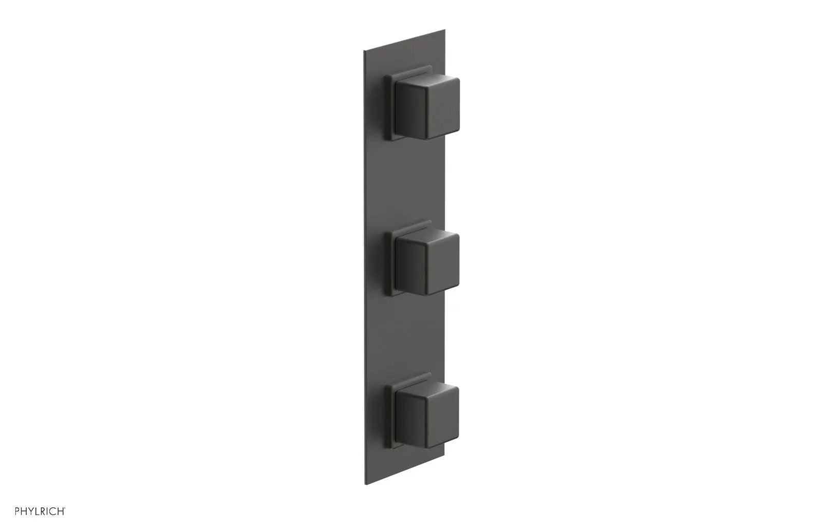 Phylrich MIX Thermostatic Valve with Two Volume Control - Cube Handles by Phylrich