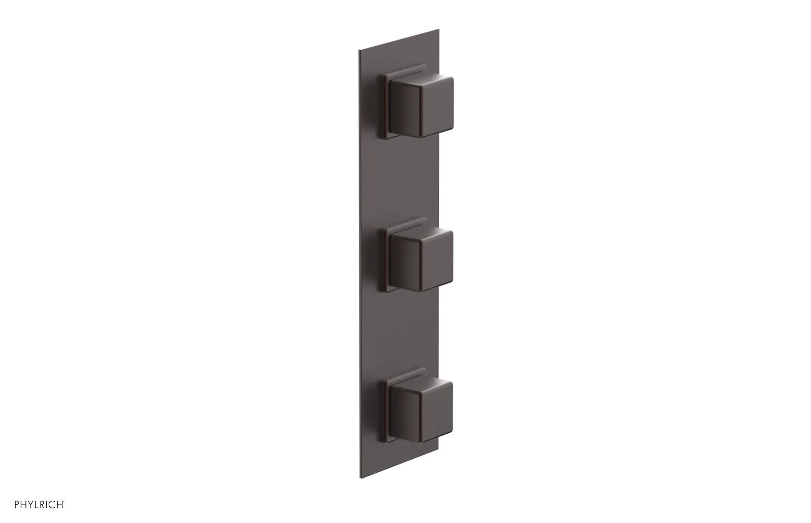 Phylrich MIX Thermostatic Valve with Two Volume Control - Cube Handles by Phylrich