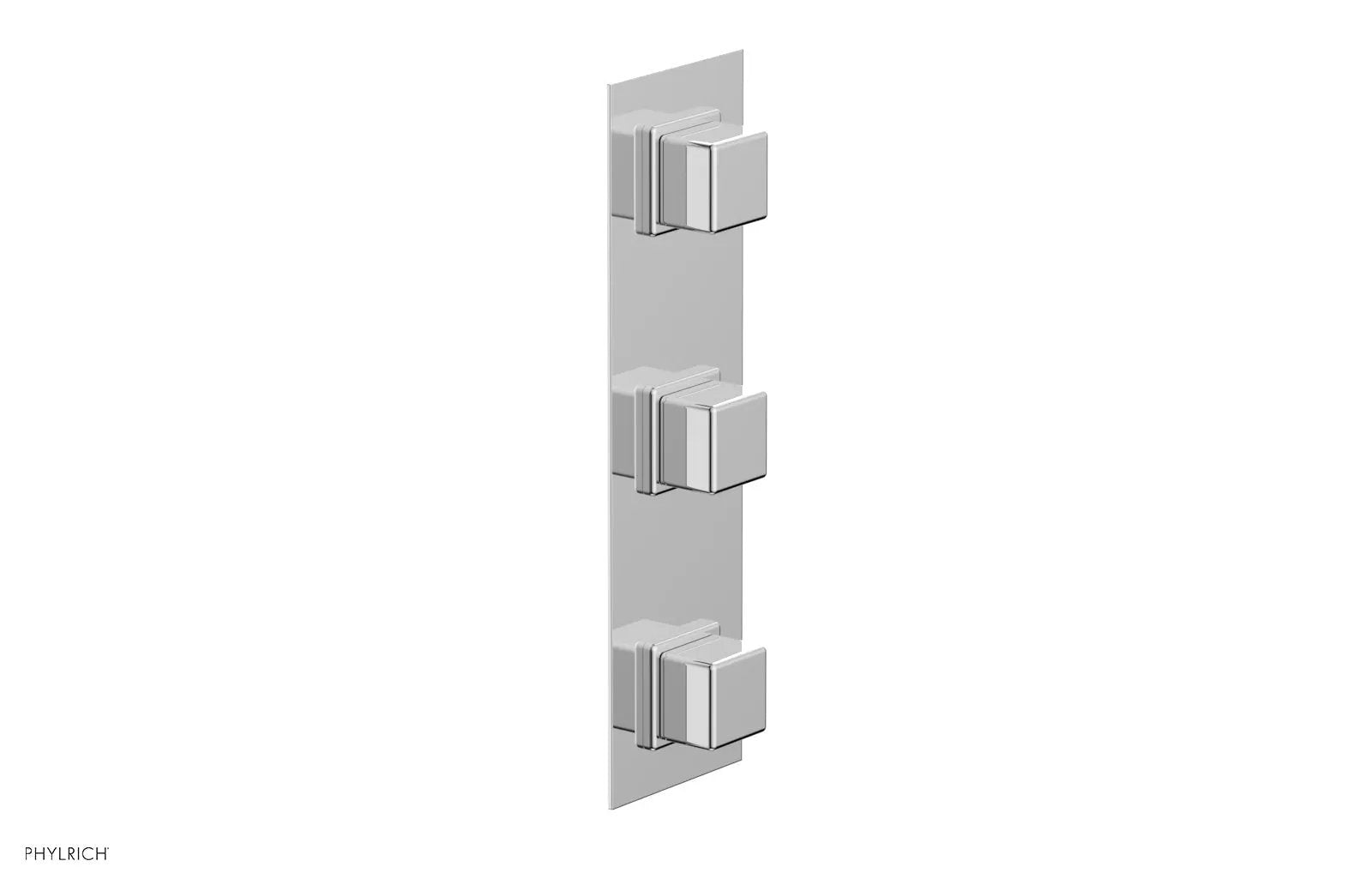 polished chrome thermostatic valve