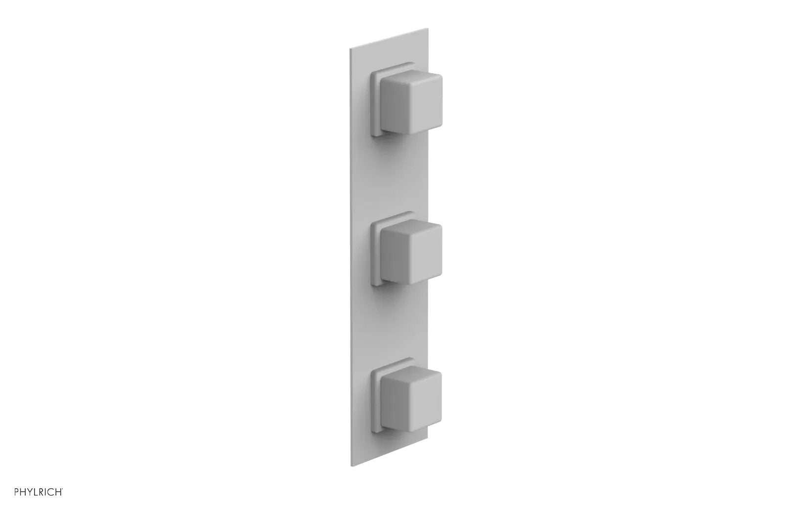 Phylrich MIX Thermostatic Valve with Two Volume Control - Cube Handles by Phylrich
