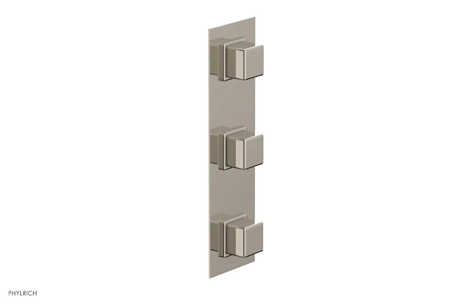 Phylrich MIX Thermostatic Valve with Two Volume Control - Cube Handles by Phylrich