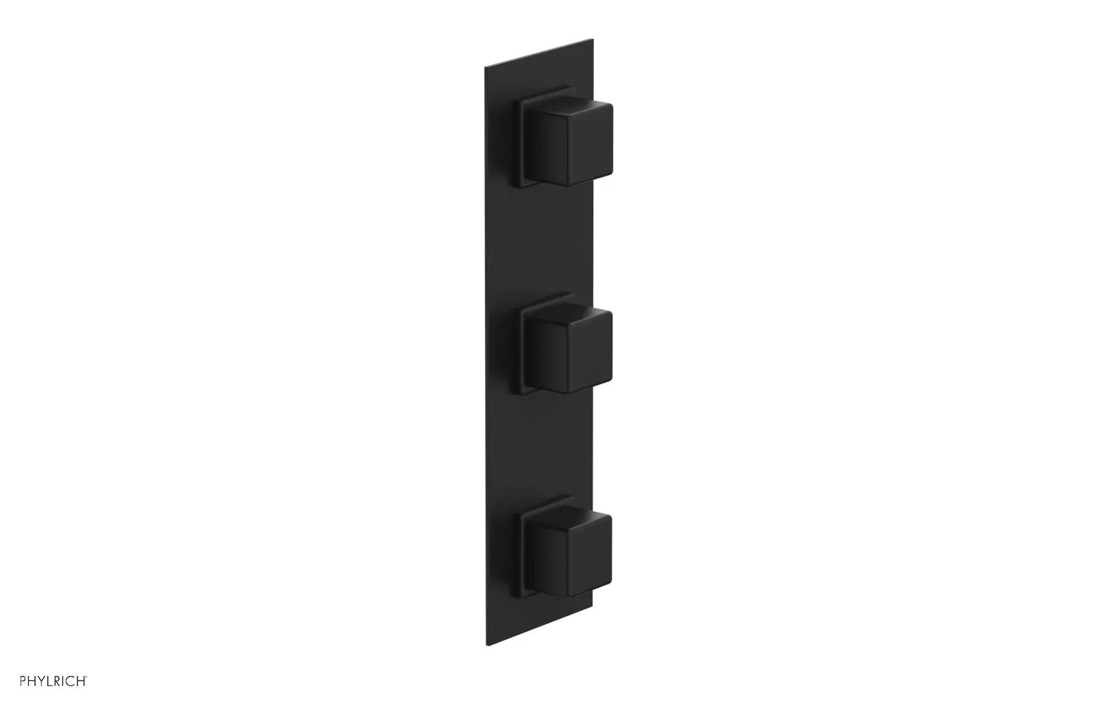 Phylrich MIX Thermostatic Valve with Two Volume Control - Cube Handles by Phylrich