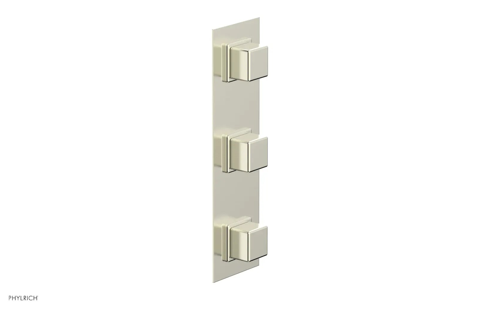 Phylrich MIX Thermostatic Valve with Two Volume Control - Cube Handles by Phylrich