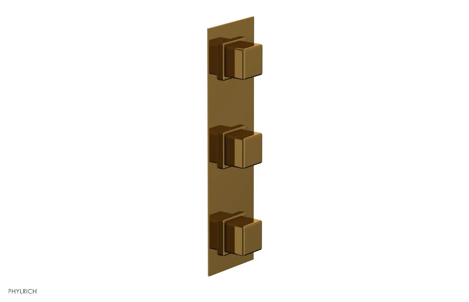 Phylrich MIX Thermostatic Valve with Two Volume Control - Cube Handles by Phylrich
