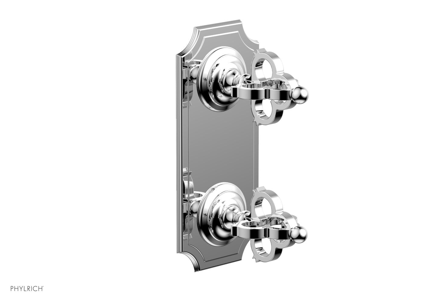 polished chrome thermostatic valve