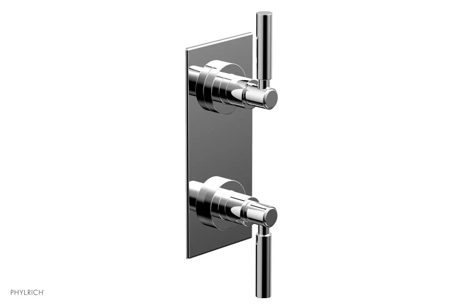 polished chrome thermostatic valve