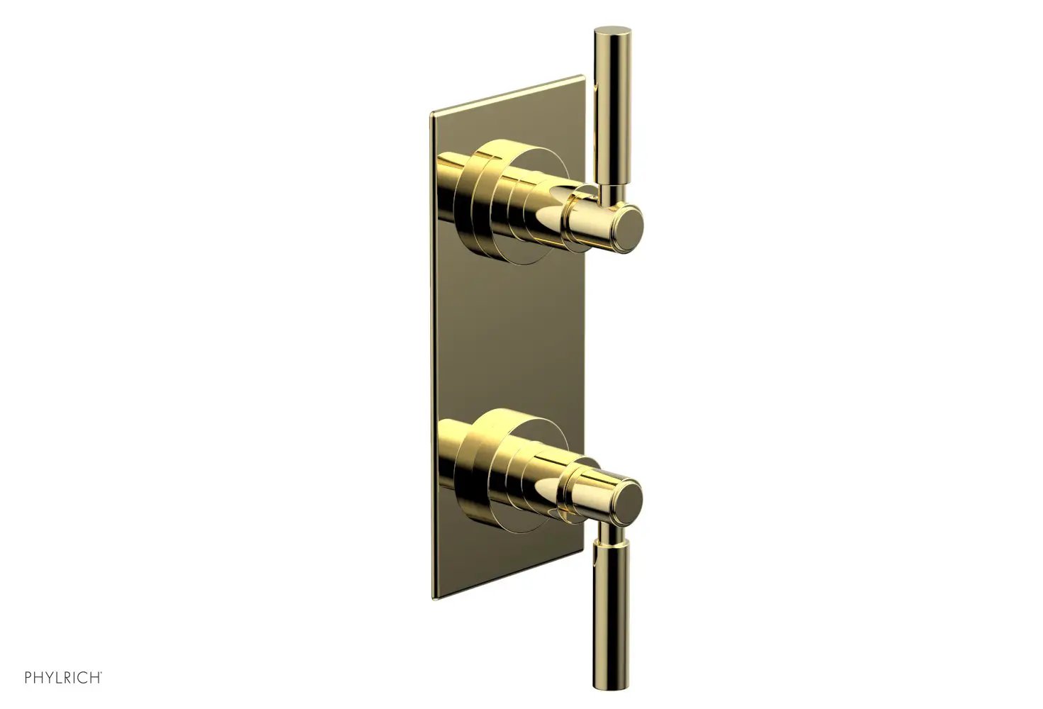 Phylrich BASIC 1/2" Thermostatic Valve with Volume Control or Diverter Lever Handles by Phylrich