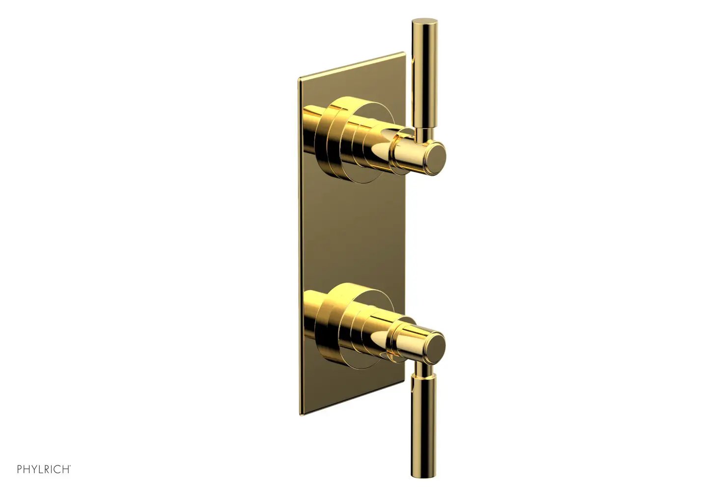 Phylrich BASIC 1/2" Thermostatic Valve with Volume Control or Diverter Lever Handles by Phylrich