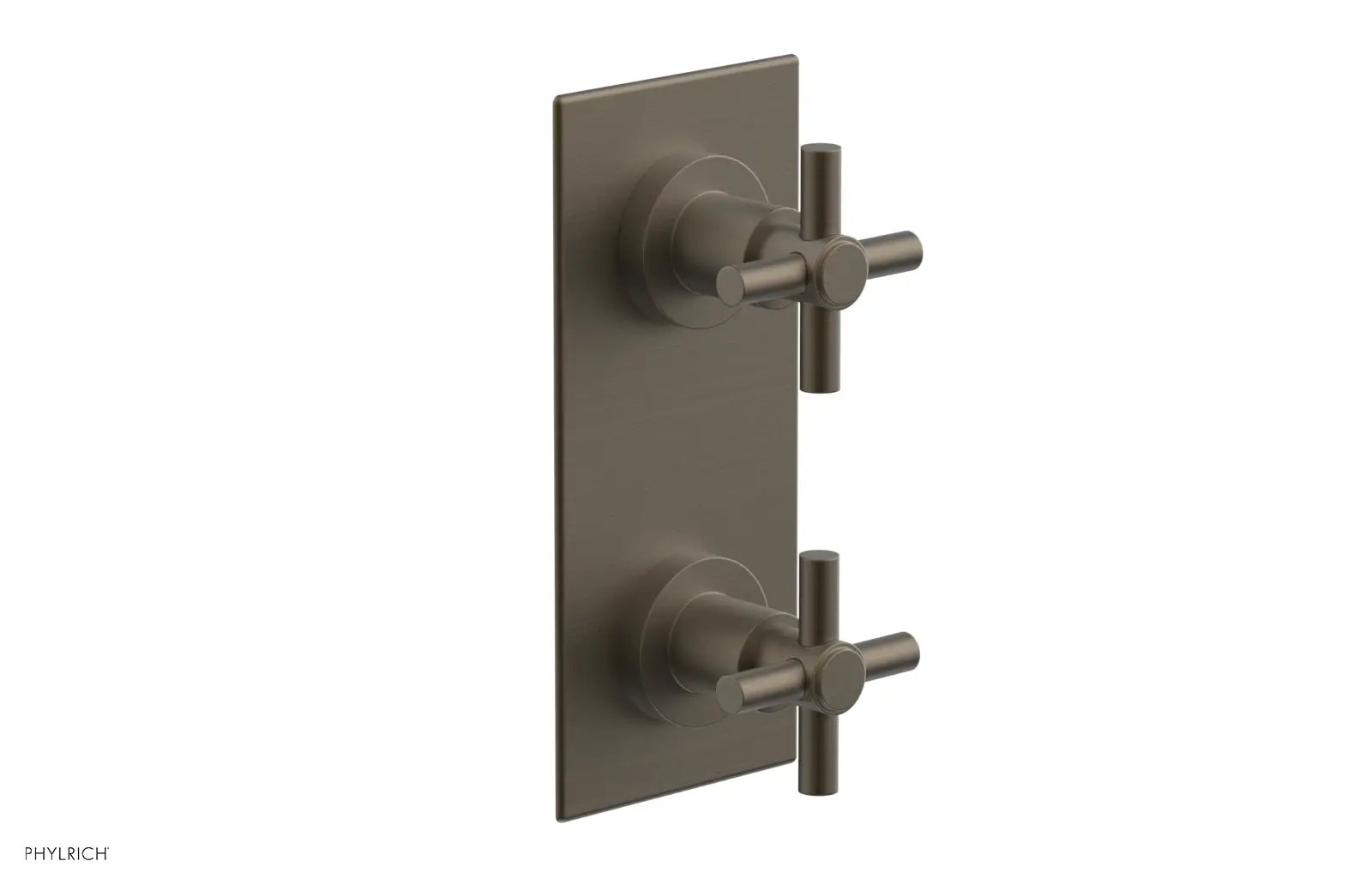 Phylrich BASIC 1/2" Thermostatic Valve with Volume Control or Diverter Cross Handles by Phylrich