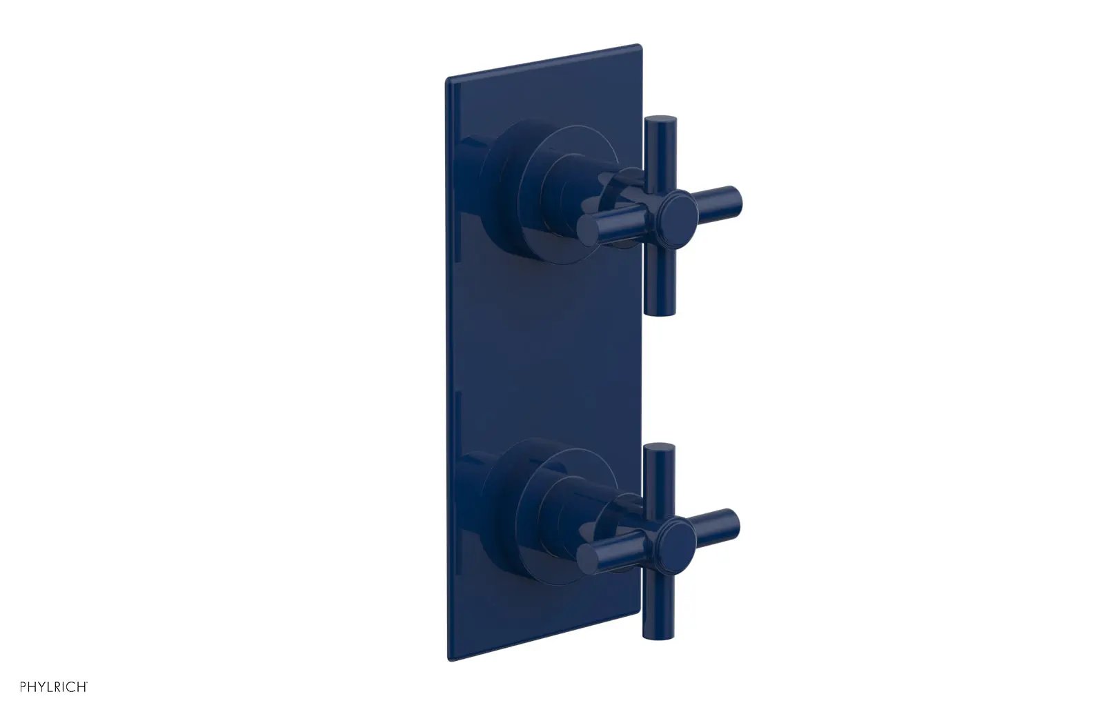 Phylrich BASIC 1/2" Thermostatic Valve with Volume Control or Diverter Cross Handles by Phylrich