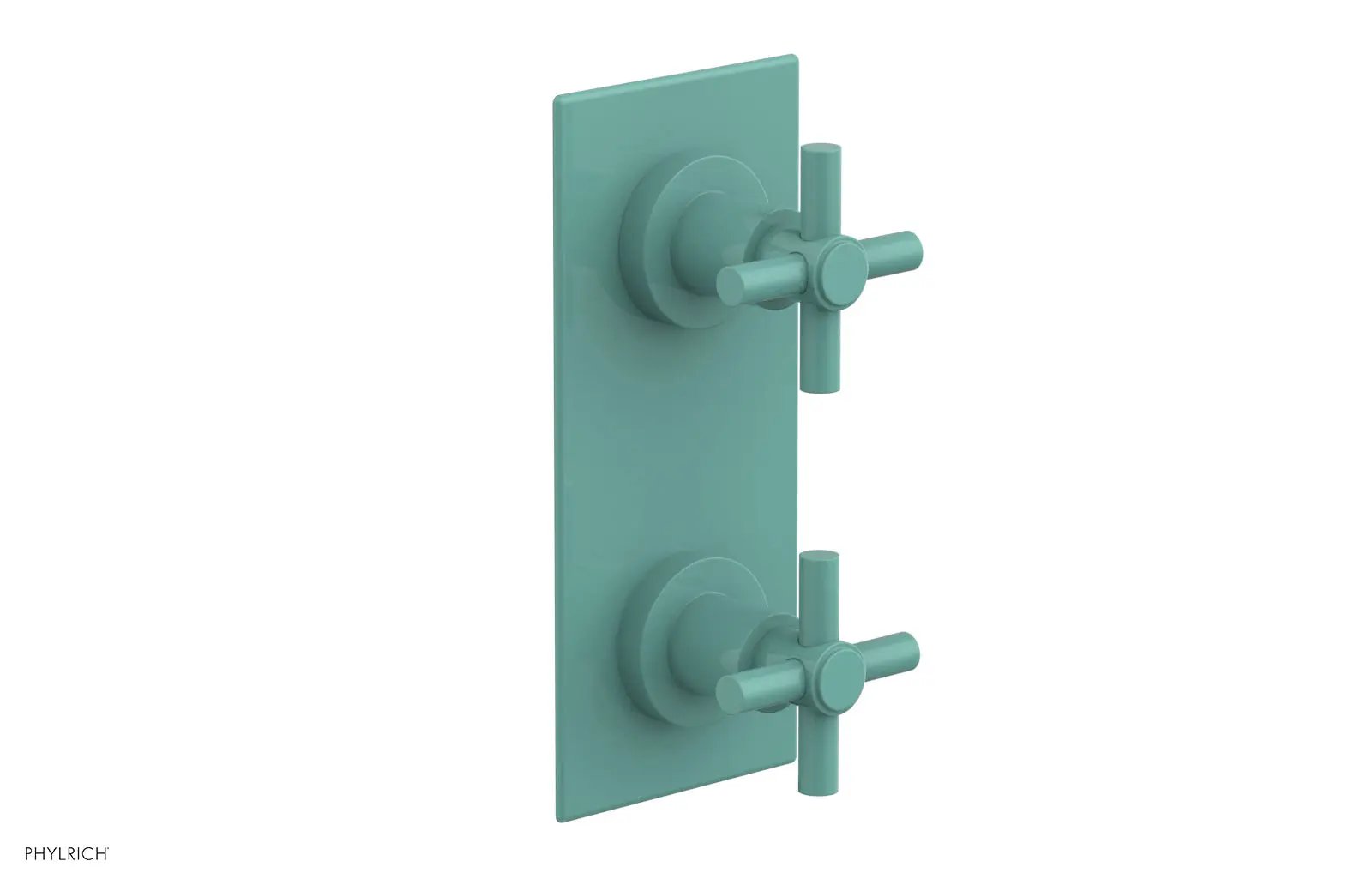 Phylrich BASIC 1/2" Thermostatic Valve with Volume Control or Diverter Cross Handles by Phylrich