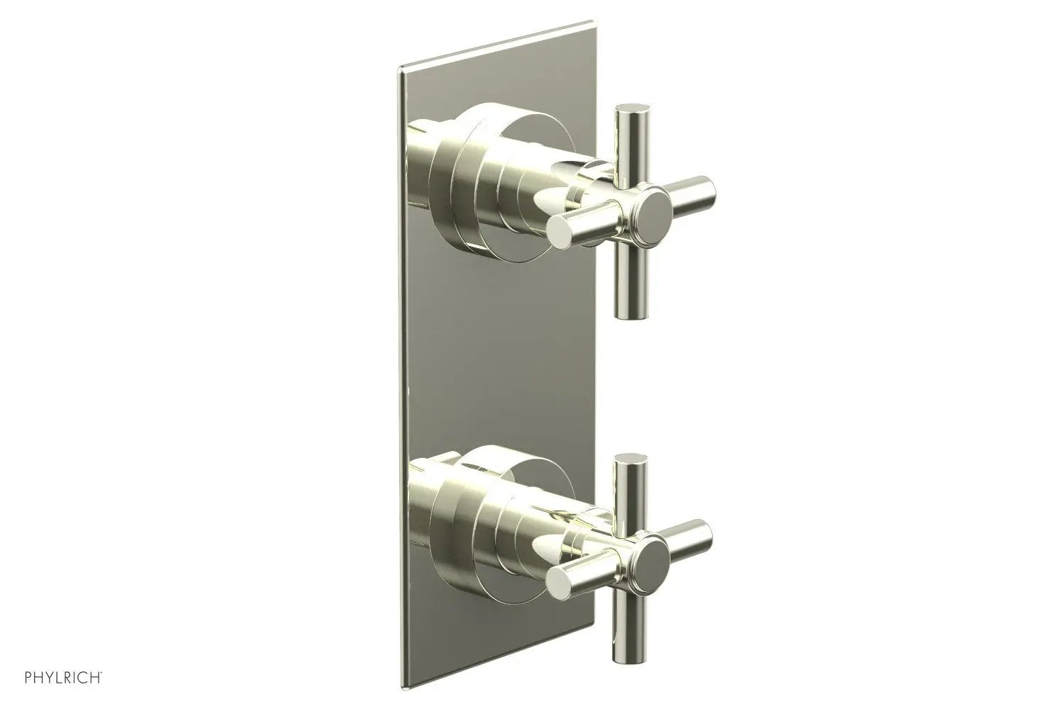 Phylrich BASIC 1/2" Thermostatic Valve with Volume Control or Diverter Cross Handles by Phylrich