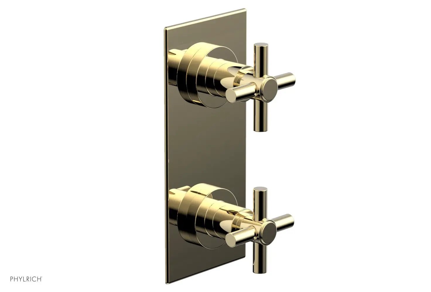 Phylrich BASIC 1/2" Thermostatic Valve with Volume Control or Diverter Cross Handles by Phylrich