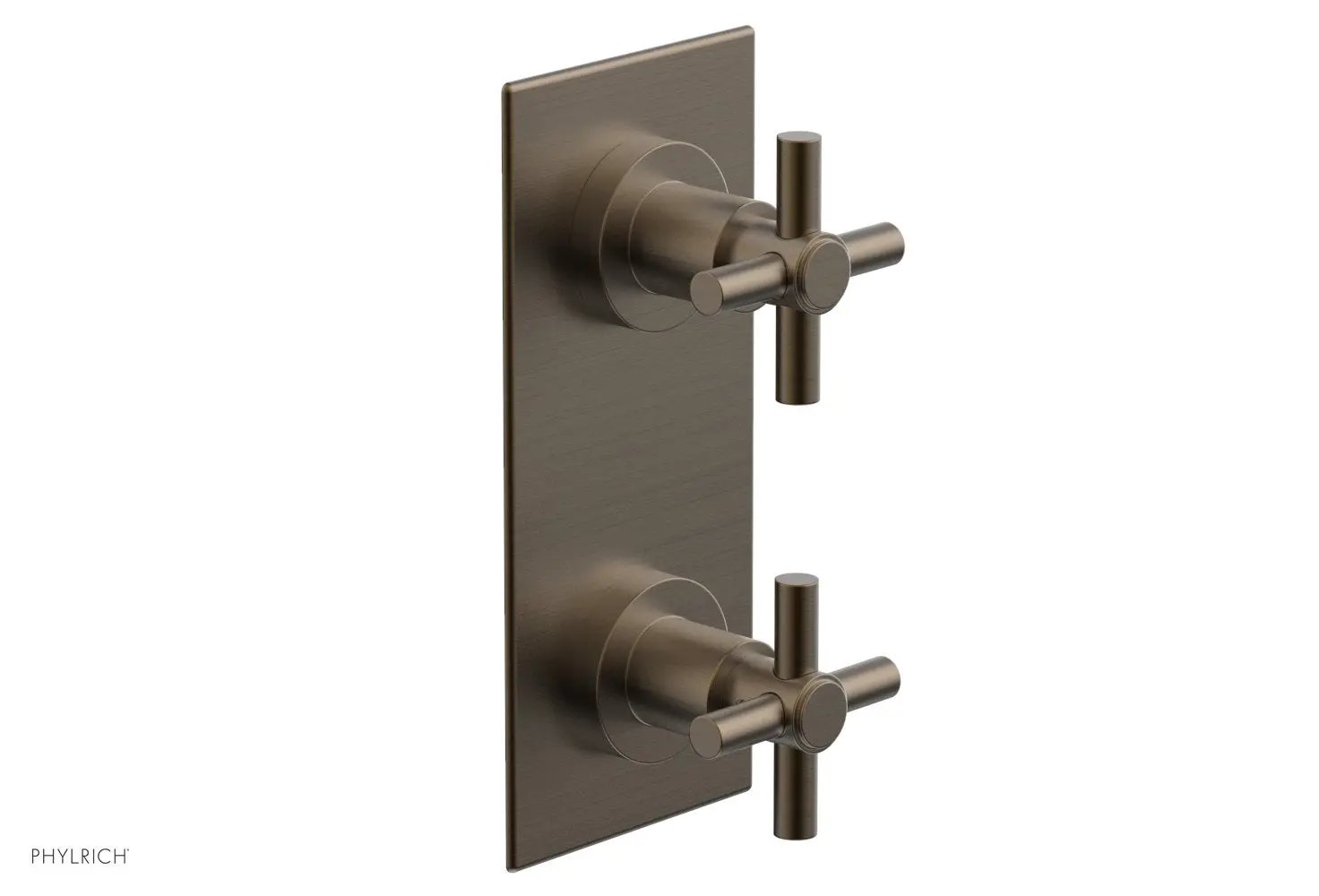 Phylrich BASIC 1/2" Thermostatic Valve with Volume Control or Diverter Cross Handles by Phylrich
