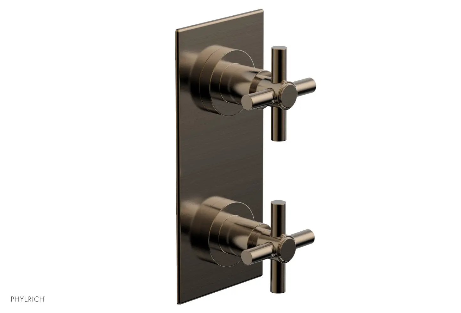 Phylrich BASIC 1/2" Thermostatic Valve with Volume Control or Diverter Cross Handles by Phylrich