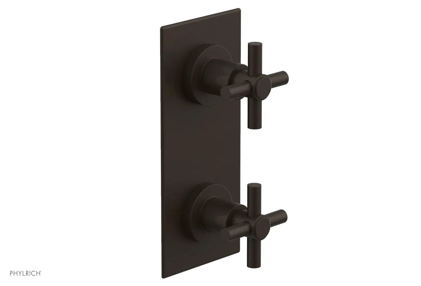 Phylrich BASIC 1/2" Thermostatic Valve with Volume Control or Diverter Cross Handles by Phylrich