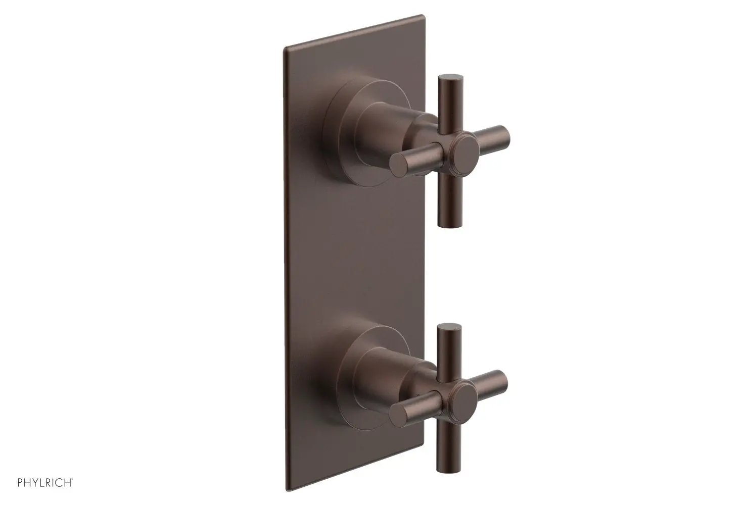 Phylrich BASIC 1/2" Thermostatic Valve with Volume Control or Diverter Cross Handles by Phylrich