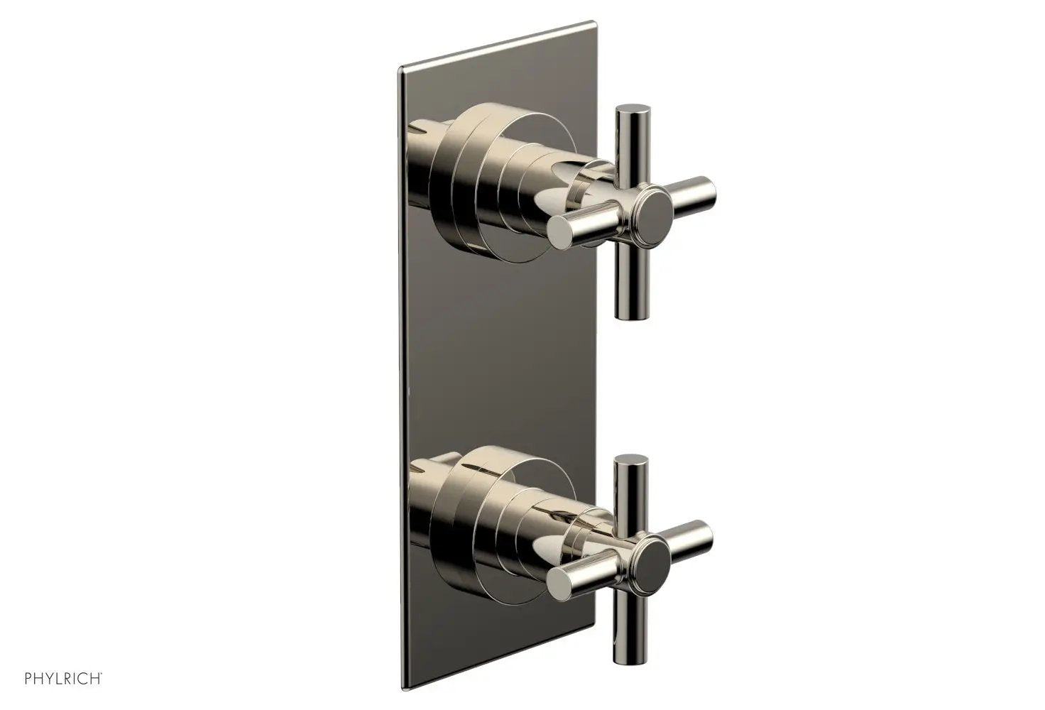 Phylrich BASIC 1/2" Thermostatic Valve with Volume Control or Diverter Cross Handles by Phylrich