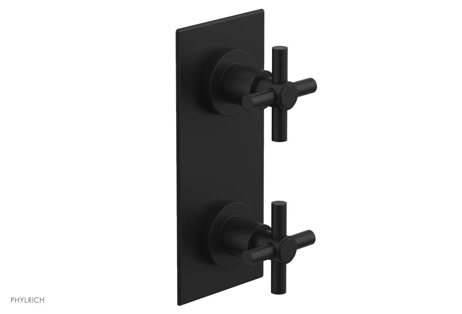 Phylrich BASIC 1/2" Thermostatic Valve with Volume Control or Diverter Cross Handles by Phylrich