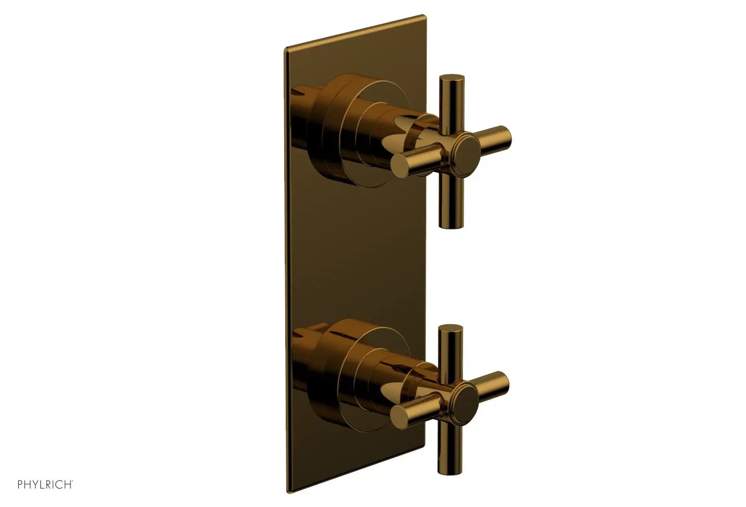 Phylrich BASIC 1/2" Thermostatic Valve with Volume Control or Diverter Cross Handles by Phylrich