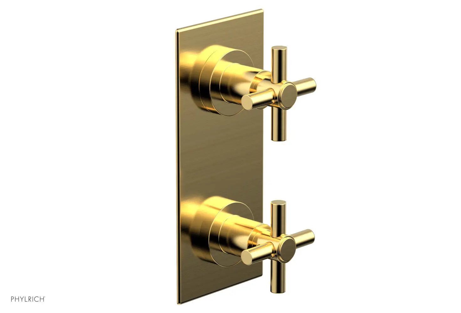 Phylrich BASIC 1/2" Thermostatic Valve with Volume Control or Diverter Cross Handles by Phylrich