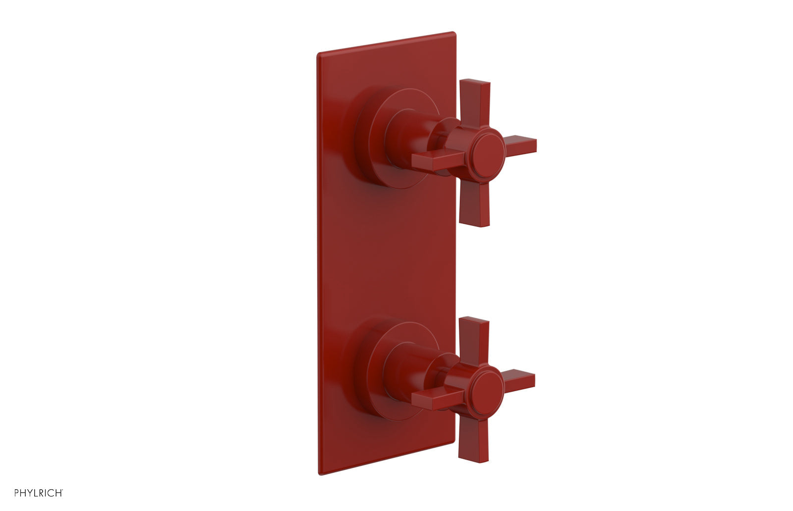 Phylrich BASIC 1/2" Thermostatic Valve with Volume Control or Diverter Blade Cross Handles