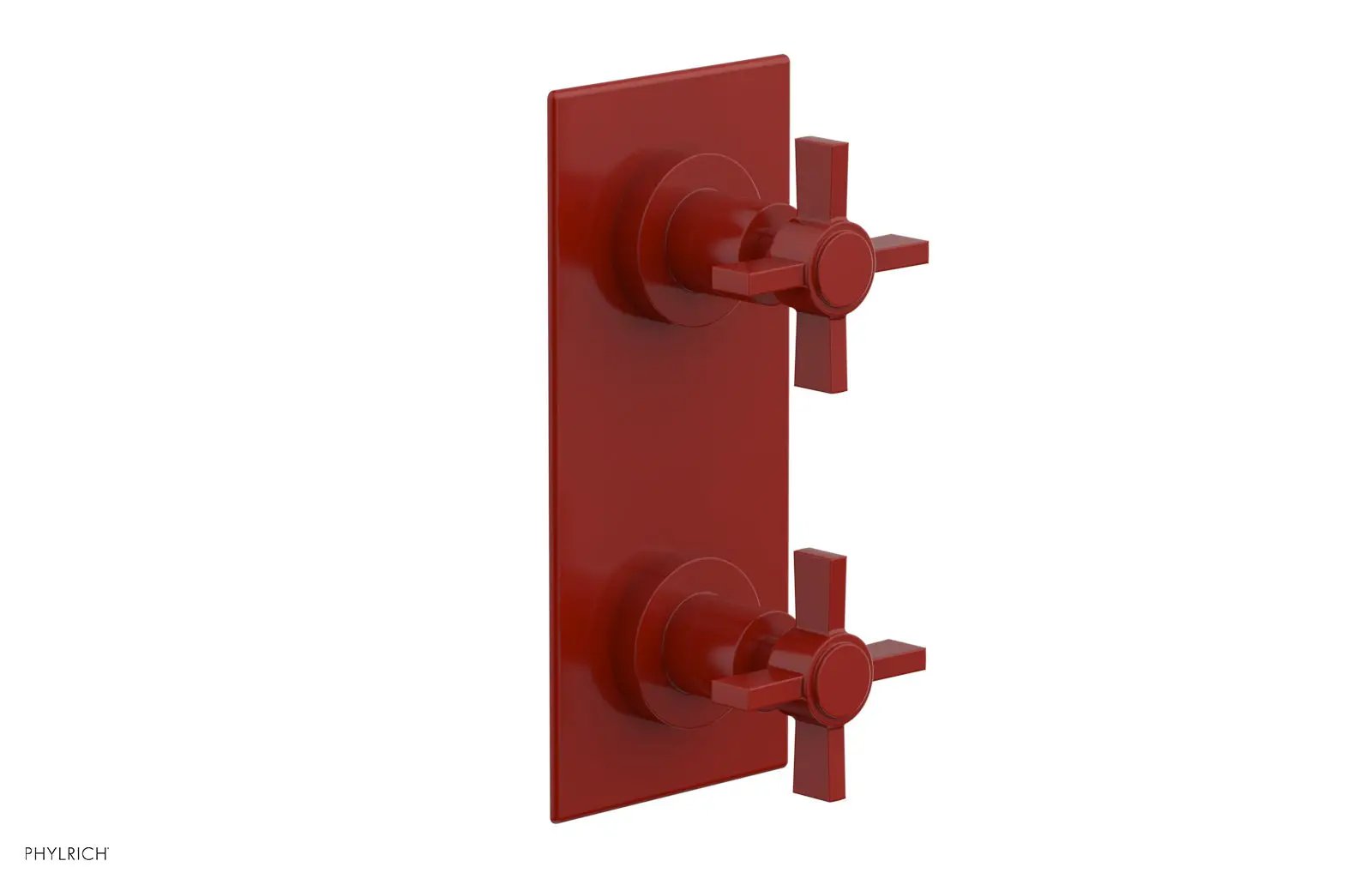 Phylrich BASIC 1/2" Thermostatic Valve with Volume Control or Diverter Blade Cross Handles by Phylrich