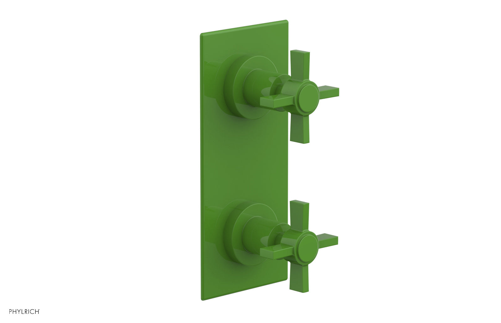 Phylrich BASIC 1/2" Thermostatic Valve with Volume Control or Diverter Blade Cross Handles