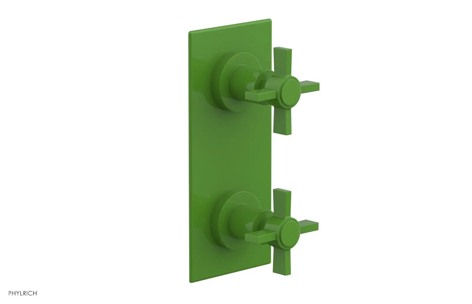Phylrich BASIC 1/2" Thermostatic Valve with Volume Control or Diverter Blade Cross Handles by Phylrich