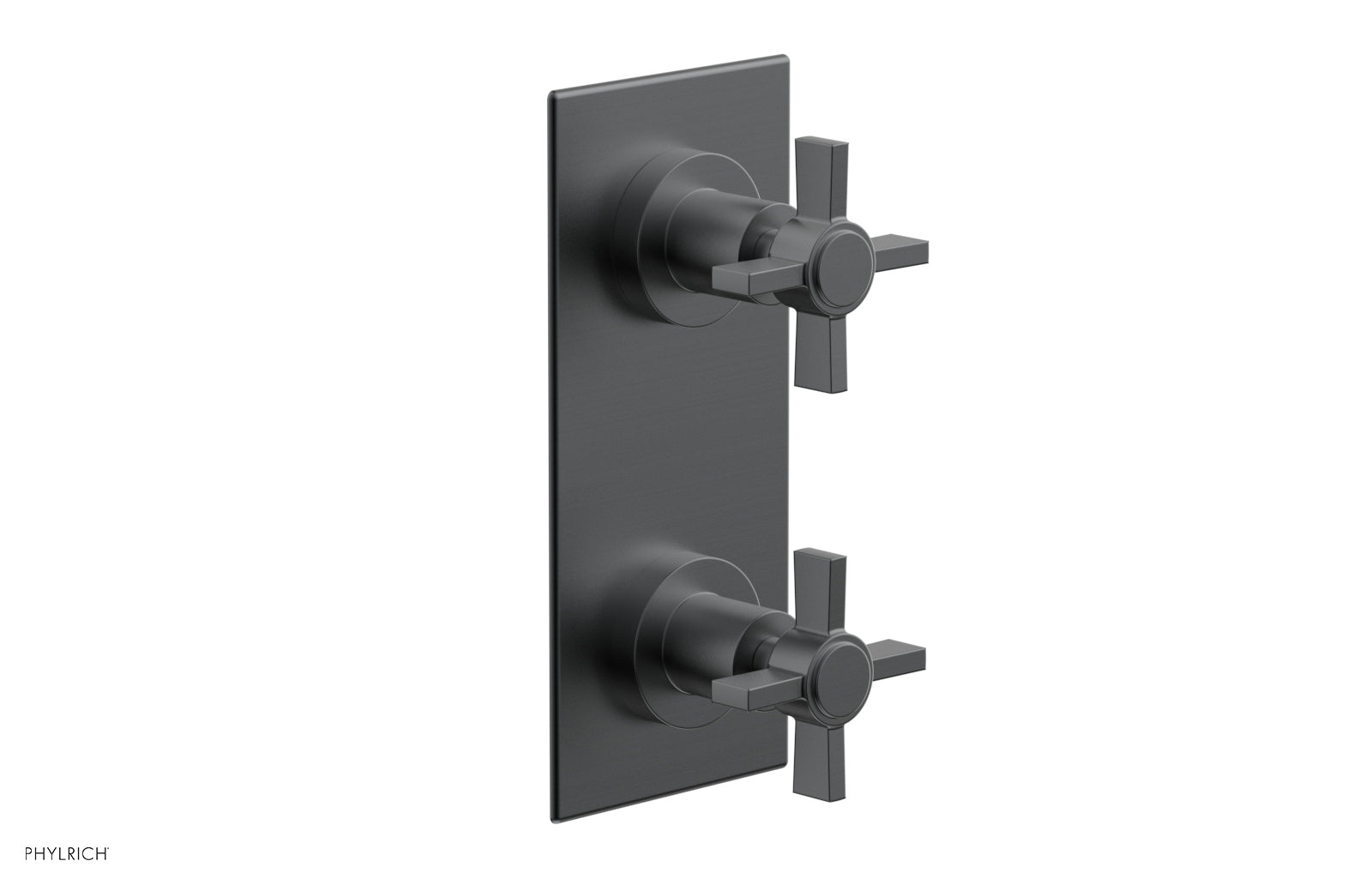 Phylrich BASIC 1/2" Thermostatic Valve with Volume Control or Diverter Blade Cross Handles