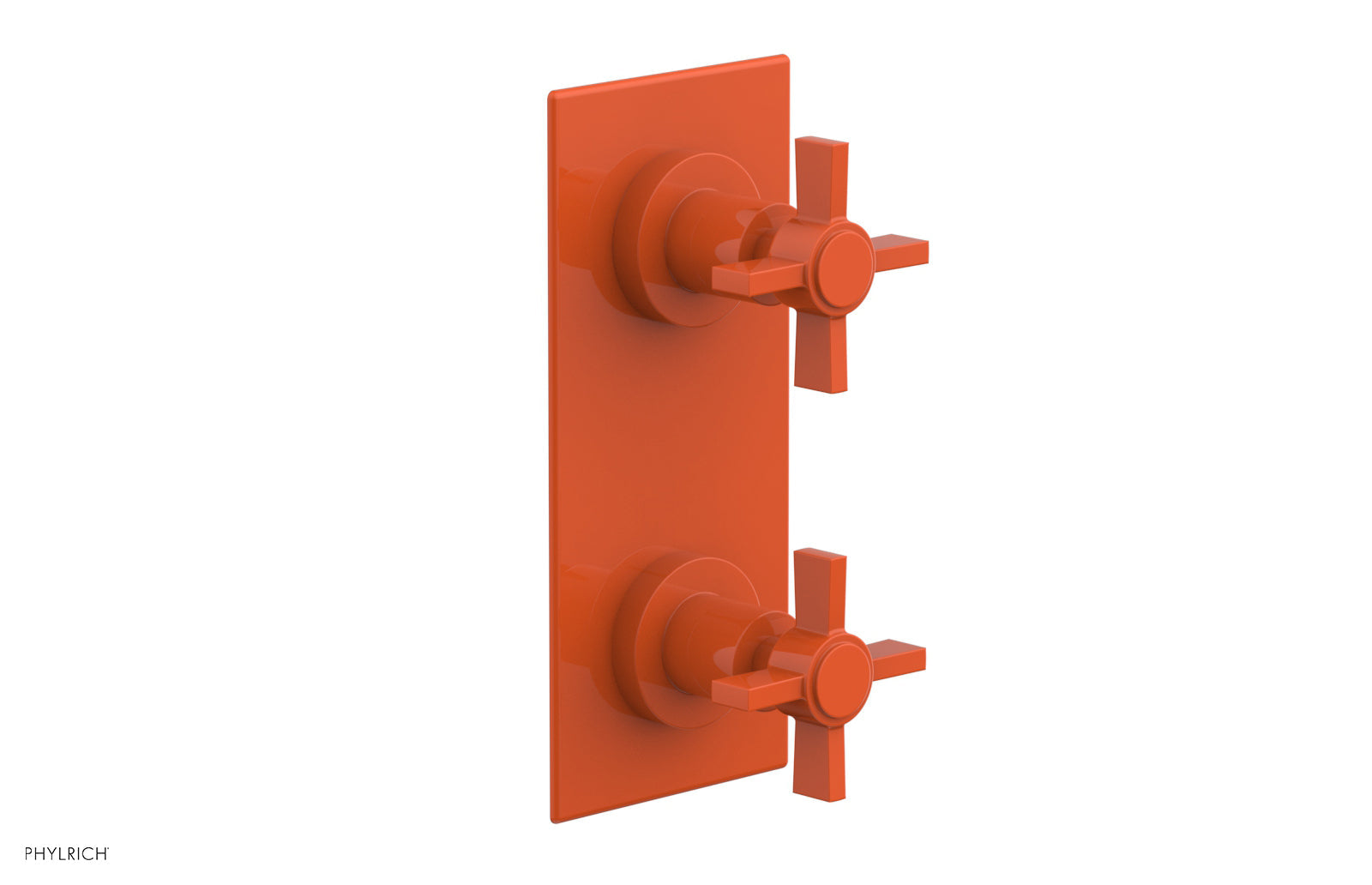 Phylrich BASIC 1/2" Thermostatic Valve with Volume Control or Diverter Blade Cross Handles